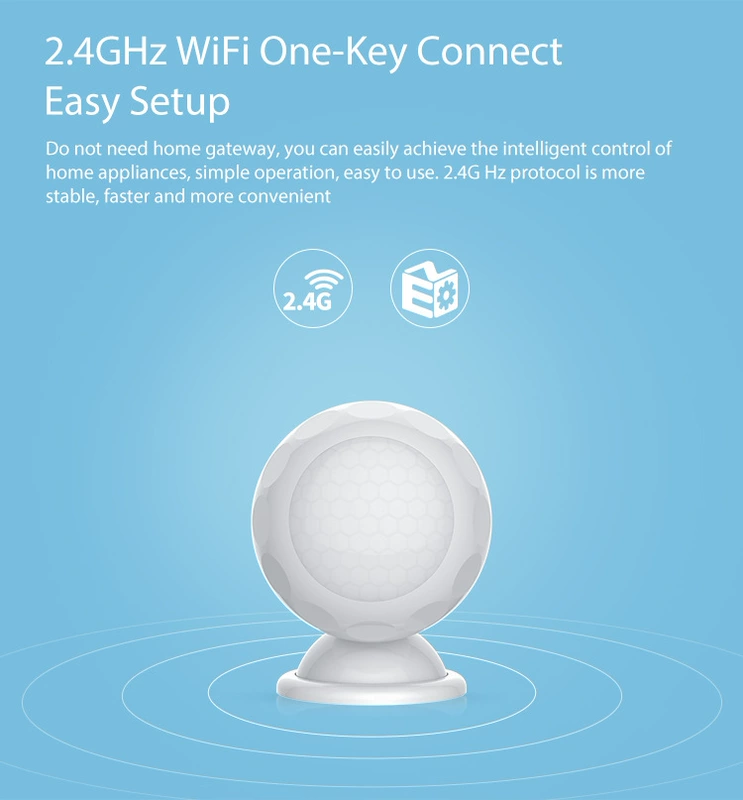 đèn cảm ứng chuyển động Cảm biến chuyển động WiFi PIR Tuya Smart Security Cảm biến hồng ngoại chuyển động không dây của con người cảm biến pir cam bien chuyen dong