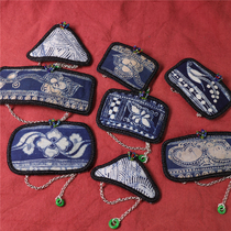 New handmade old batik broken hair clips for women hair long clips headband side clips retro cotton and linen cheongsam headdress