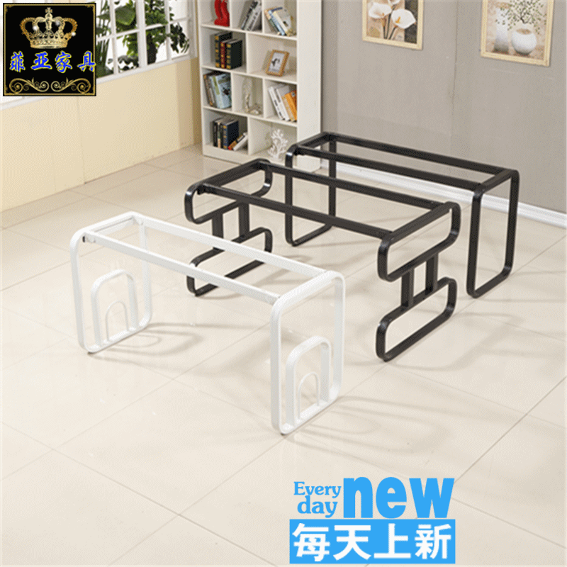 Butterfly table frame metal meeting table frame combined office bench table tripod large plate table frame with trunking bracket