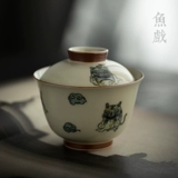 Керамический креативный чай, чайная чашка для домашнего использования, ретро японская хваталка, чайный сервиз, «сделай сам», тигр, защита от ожогов