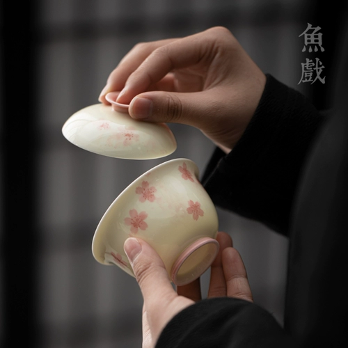 Японский креативный керамический чай, ретро чайная чашка для домашнего использования, чайный сервиз, «сделай сам», ручная роспись