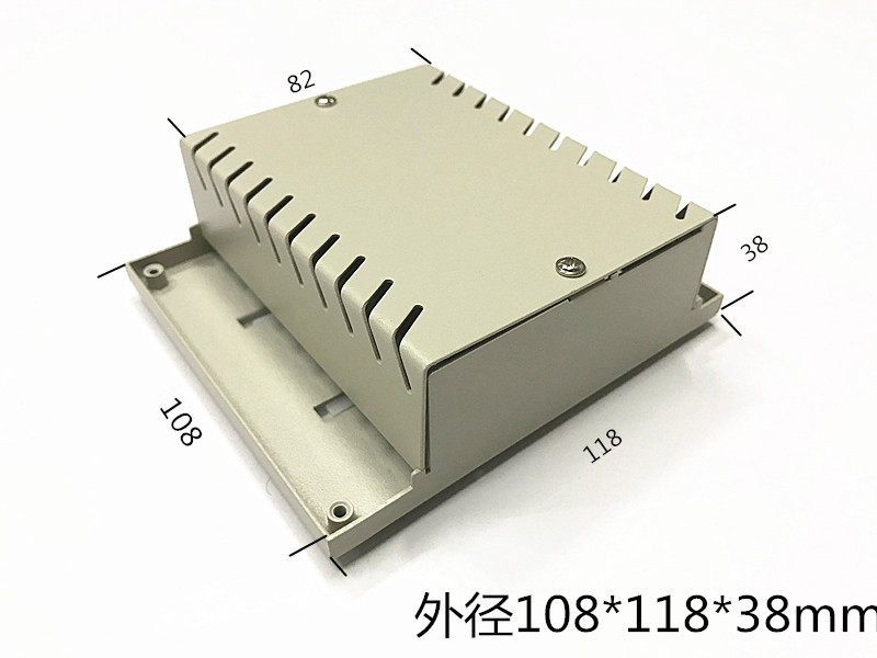 Manufacturer metal housing meter box work control module box electronic housing rail electrical box 108 * 118 * 38