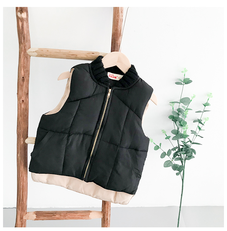 Bé gái mùa đông 2018 mới cho bé phiên bản Hàn Quốc áo vest 1-2-3-8 tuổi Áo cotton cho bé áo trẻ em