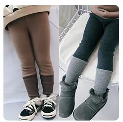 Cô gái cộng với quần jeans nhung cotton trẻ em mùa đông 2-8 tuổi 4 em bé 5 quần legging dày 3 trẻ em 7 gas ngoại 6 chân váy trẻ em