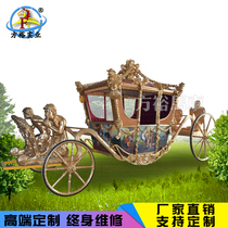 Custom European high-end wedding sculpture Royal carriage Hotel real estate scenic area can add electric
