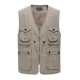 Mùa thu và mùa đông cộng với áo vest cotton dày nam vest ngoài trời chụp ảnh câu cá nhiều túi trung niên vest dụng cụ vest áo lông vũ