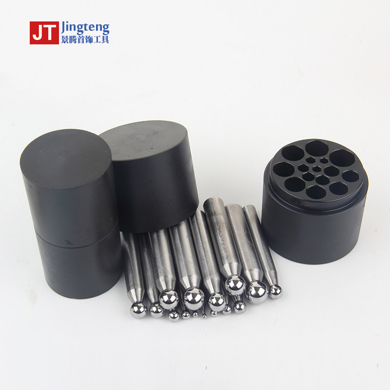 Round socket for square socket drilling 29 pieces of suit Round punch to make bell gold and silver bronze jewelry processing and beating gold tool-Taobao