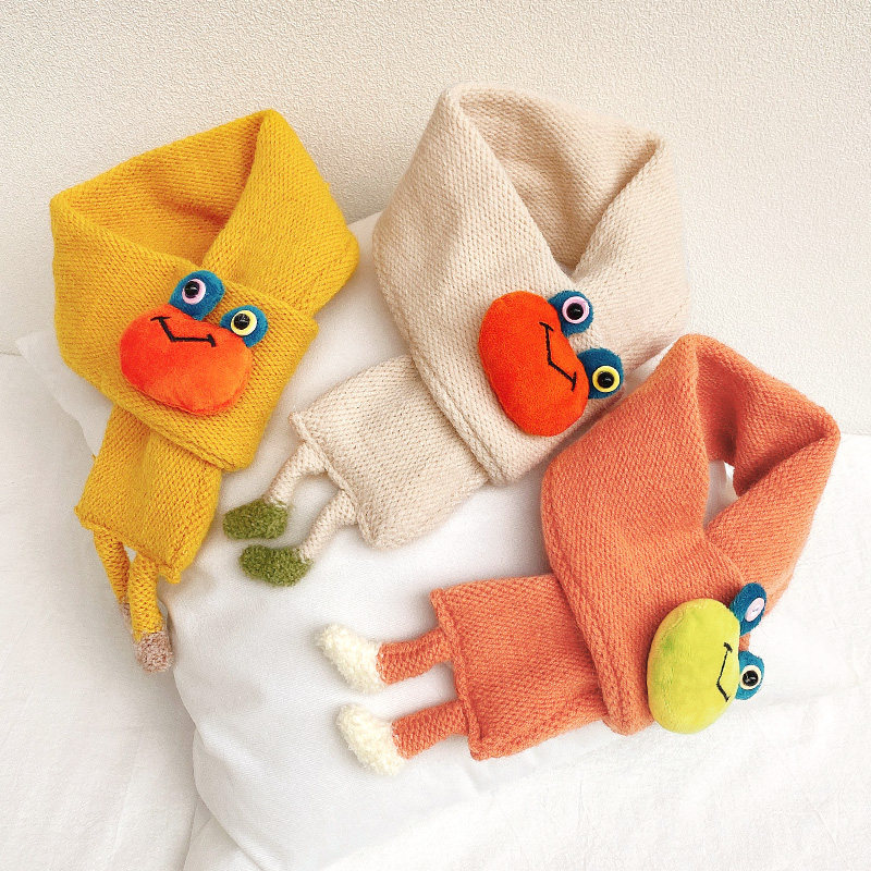 Baby cute little scarf girl boy Han edition knitting wool to warm ultra-mesobaby baby child cross neck