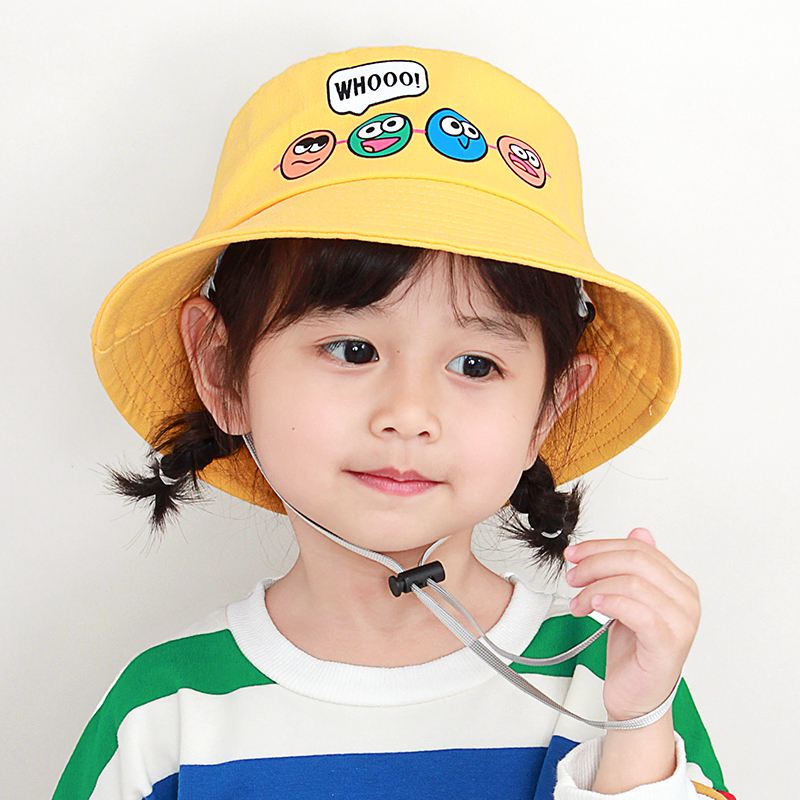 Children's fisherman hat spring and autumn girls baby hat girl sun hat boy sun hat baby basin hat summer
