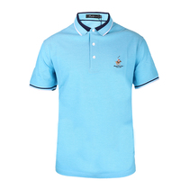 POLO shirt mens short-sleeved business casual solid color large size middle-aged and young mens clothing lapel half-sleeved pink t-shirt male tb