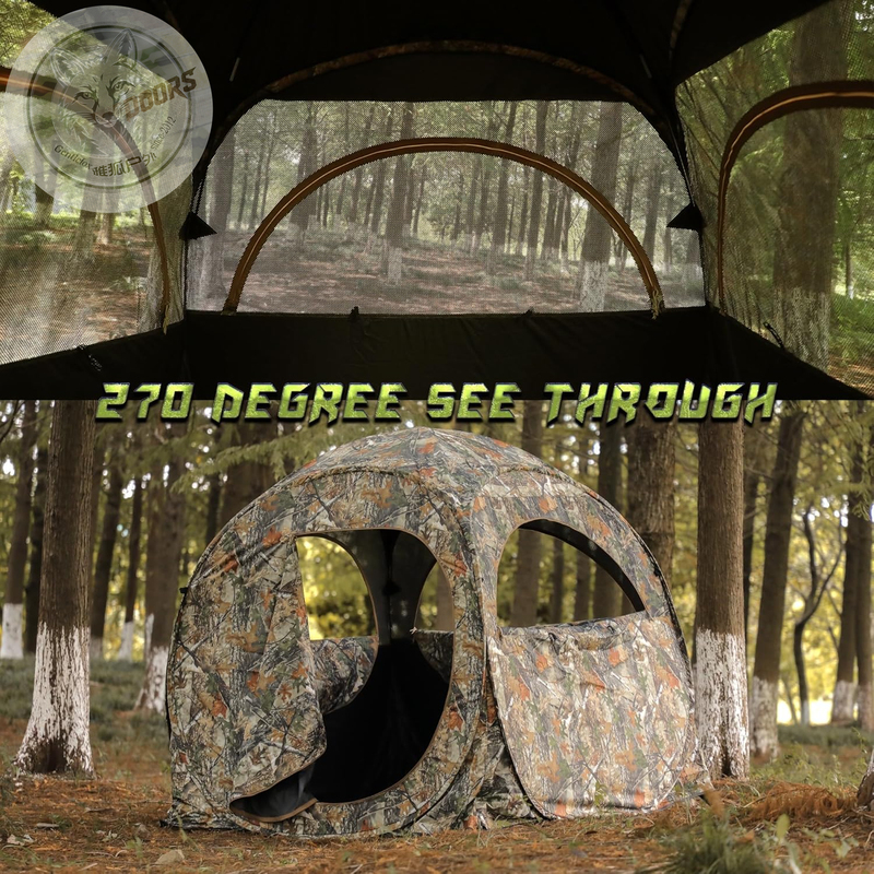 2026 One-Way See-Through Hunting Tent Bird Watching Hunting Pop-Up Ground Blinds for 2 People 2026 One-Way See-Through Hunting Tent Bird Watching Hunting Pop-Up Ground Blinds for 2 People