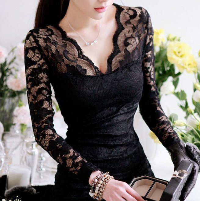 2026 Spring and Autumn New Korean Style Women's Fashion Slim Fit Lace Long Sleeve Bodycon Dress 2026 Spring and Autumn New Korean Style Women's Fashion Slim Fit Lace Long Sleeve Bodycon Dress