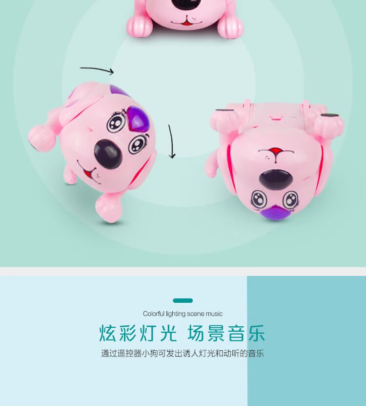Trẻ em thông minh điều khiển từ xa con chó sạc điện đồ chơi nữ bé câu đố hát mô phỏng đi bộ qua máy đồ chơi cho trẻ em
