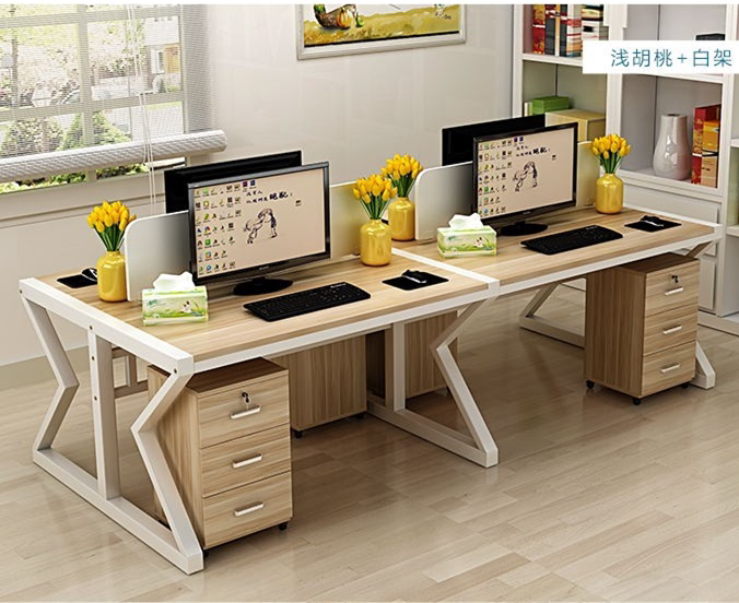 Staff office furniture table simple modern combination computer table 2 4 6 people work bit screen partition card seat table