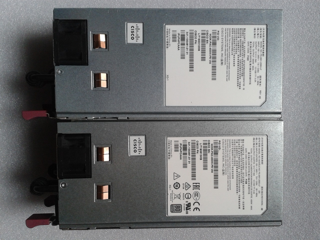 Original Cisco C240 ​​C220 M3 power supply UCSC-PAC-650W V00 PS-2651-2SB2-LF