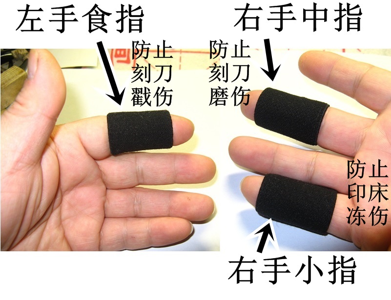 Prevent the insertion of finger protective sleeve shield against medium and medium finger joint pain isolation copper printing suit