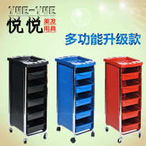 Fashion hair salon Barber shop Six-story multi-function cart Beauty salon cart High-grade electroplating tool cart