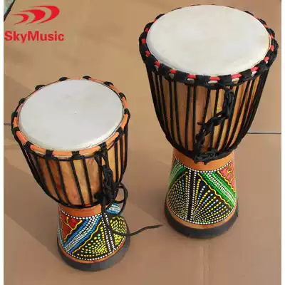 Redwood whole Wood Hollow Small 10 inch small 8 inch African drum tambourine Orff percussion instrument children early education