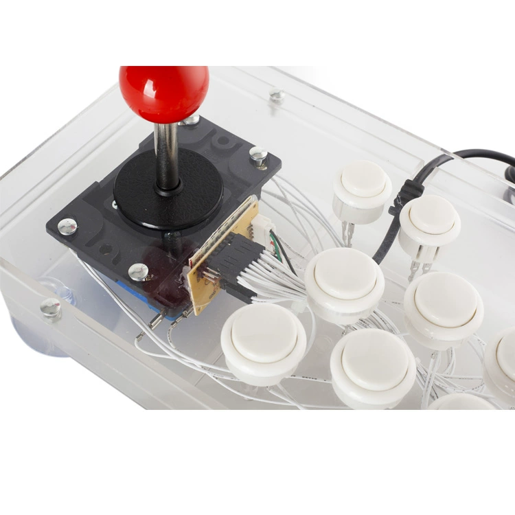 Vô hạn arcade trong suốt đầy màu sắc LED Android Android không chậm trễ rocker vua của máy tính Hoàng đế TV điện thoại di động PS3 rocker - Cần điều khiển tay cầm pubg
