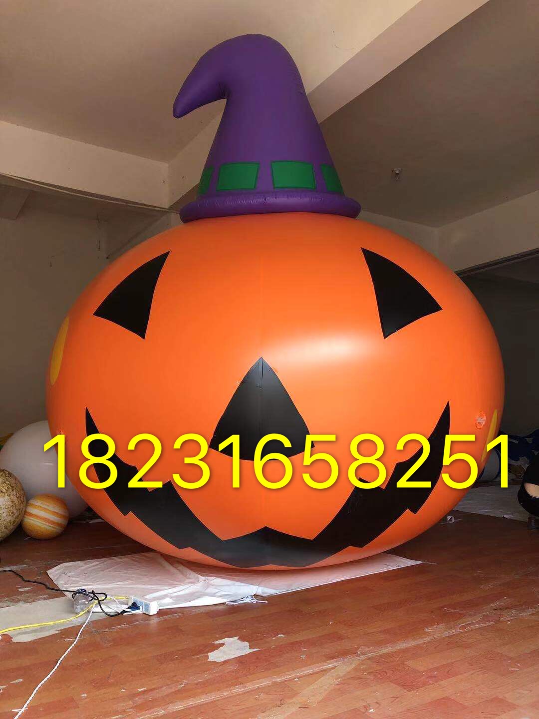 PVC Pumpkin Light Balloon Halloween Horror Styling Gas Mold Making Nightclub Bar KTV Night View Decorative Props