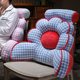 Flower-Shaped Office Chair Cushion Lumbar Support Cushion for Long Sitting, Back Cushion, Chair Sofa Throw Pillow
