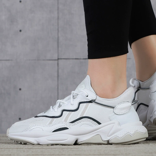 Adidas, амортизирующие осенние спортивные беговые кроссовки подходит для мужчин и женщин, сезон осень 2021