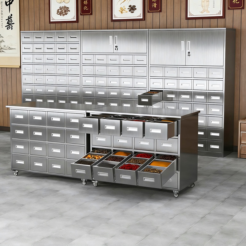304 Stainless Steel Medicine Cabinet, Thickened Clinic Multi-Compartment Dispensing Table, Moisture-Proof Drawer, Medical Dispensing Cabinet, Clinic Western Medicine Cabinet 304 Stainless Steel Medicine Cabinet, Thickened Clinic Multi-Compartment Dispensing Table, Moisture-Proof Drawer, Medical Dispensing Cabinet, Clinic Western Medicine Cabinet