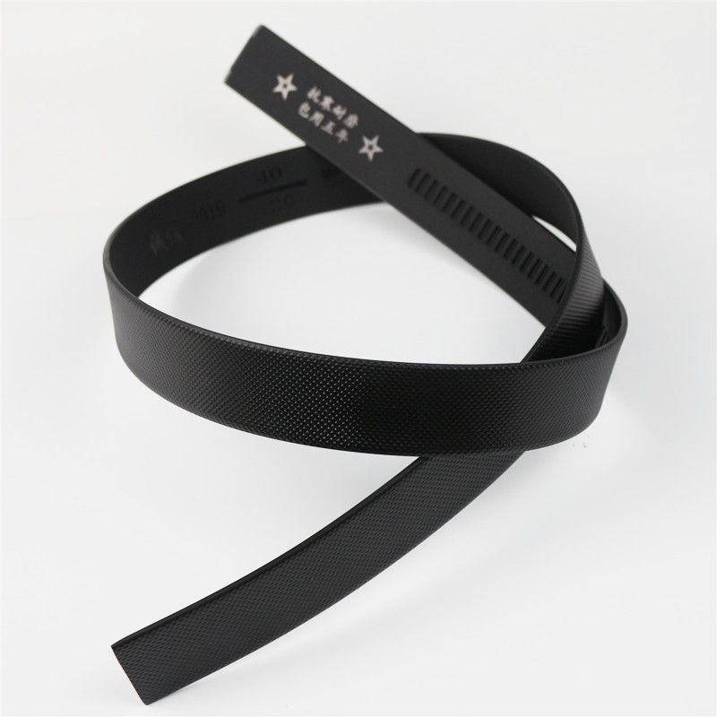 Aviation belt Beef tendon belt Roller without head Chaoqiao automatic buckle Perforated eyelet belt toothless male polyurethane