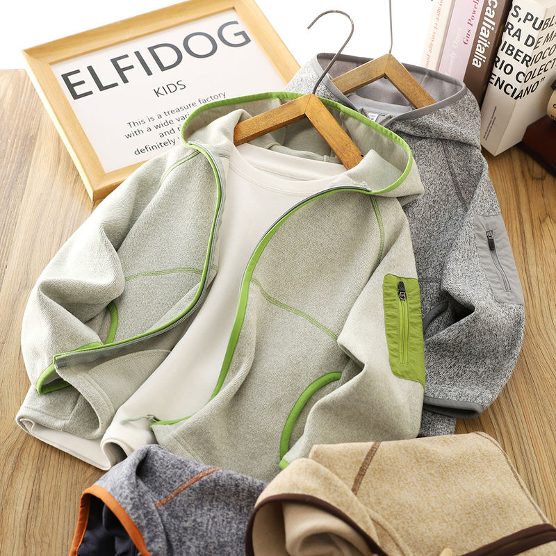 Boys' Jacket Spring and Autumn 2026 New Children's Color-Blocked Stylish Zip-Up Shirt for Older Kids Hooded Casual Sports Top Boys' Jacket Spring and Autumn 2026 New Children's Color-Blocked Stylish Zip-Up Shirt for Older Kids Hooded Casual Sports Top