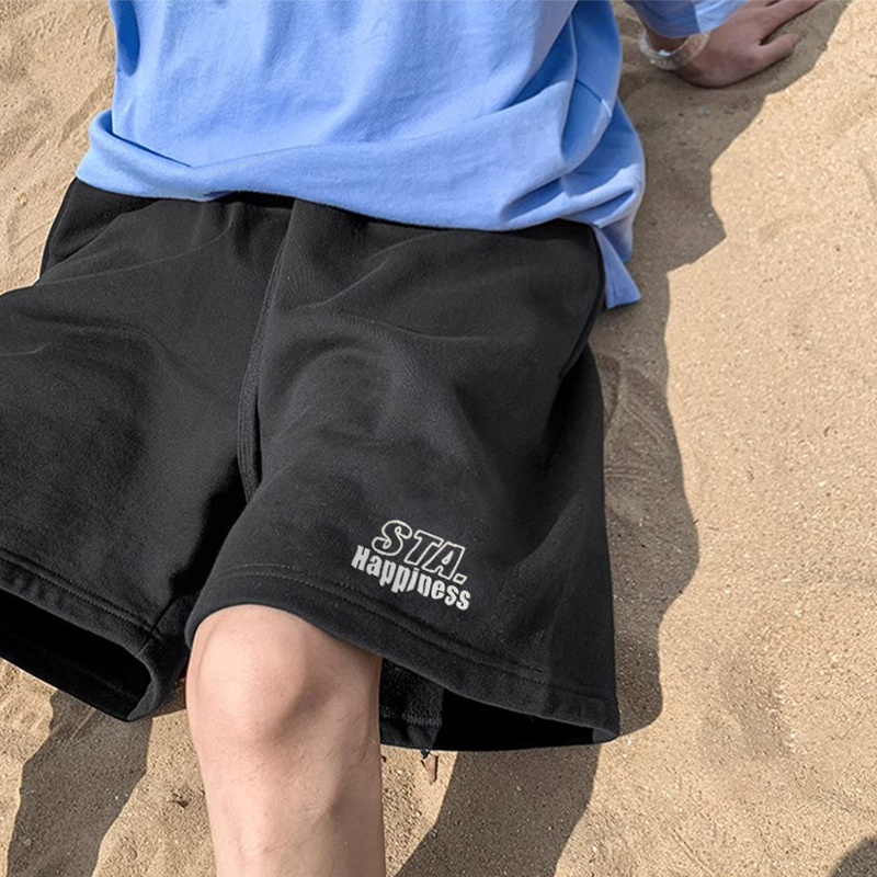 Sta National Fashion Brand 2024 New Summer Basketball Shorts Men's Fitness Sports Casual Five-Point Pants Women's Pure Cotton American Style