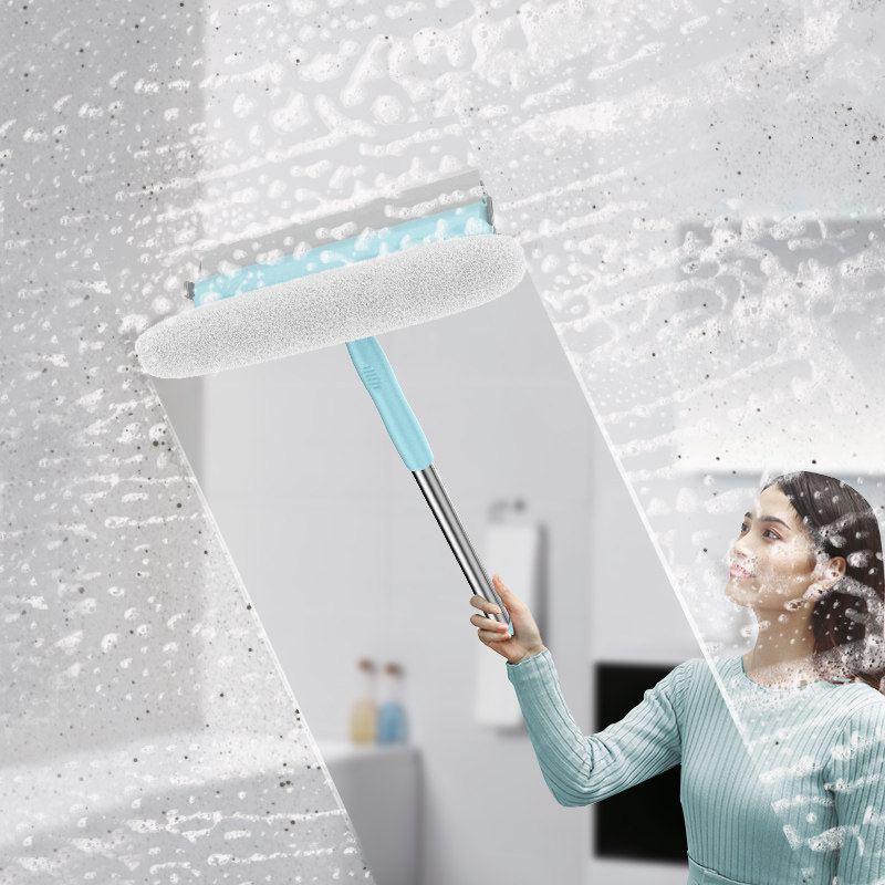 Glass Wiper double sided telescopic Tall Tall Scuttler Scratch window wiper Spray Water Glass Brush Wash Window Tool window wiper