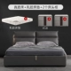 Bắc Âu master bedroom in đèn đỏ sang trọng mạng hiện đại nhỏ gọn giường Da giường da bọc giường 1,8 m hôn nhân lưu trữ Giường đôi - Giường
