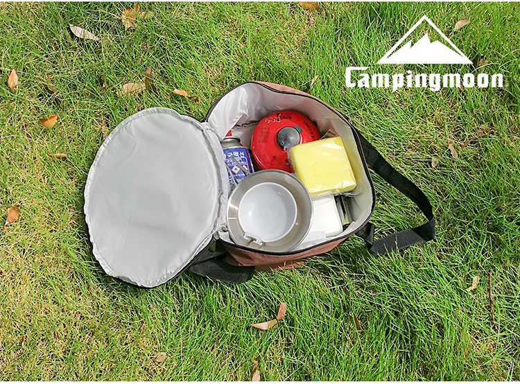 Bếp ngoài trời lưu trữ túi dụng cụ nấu ăn chống va chạm túi bảo vệ đầu đốt đặt nồi cắm trại dã ngoại túi khí công cụ túi tote - Bếp lò / bộ đồ ăn / đồ nướng dã ngoại bình ga mini namilux