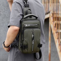 Summer Mens Versatile Chest Bag Casual Outdoor Pitched Satchel 2023 New Tide Ins Travel Space Cloth Backpack