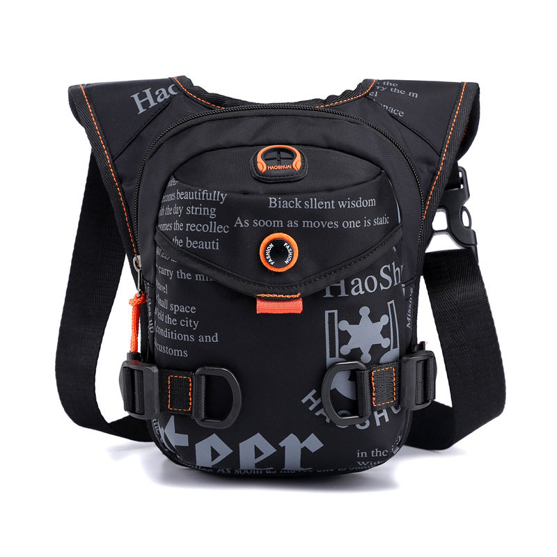 Outdoor cycling backpack slanted across pack leg bag for men's breast bag