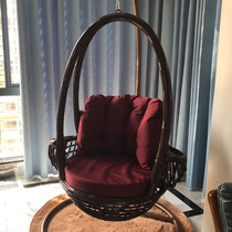 Sling basket rattan chair indoor swing Birds Nest rocking chair lazy hammock rocking basket chair courtyard home bedroom balcony small hanging chair