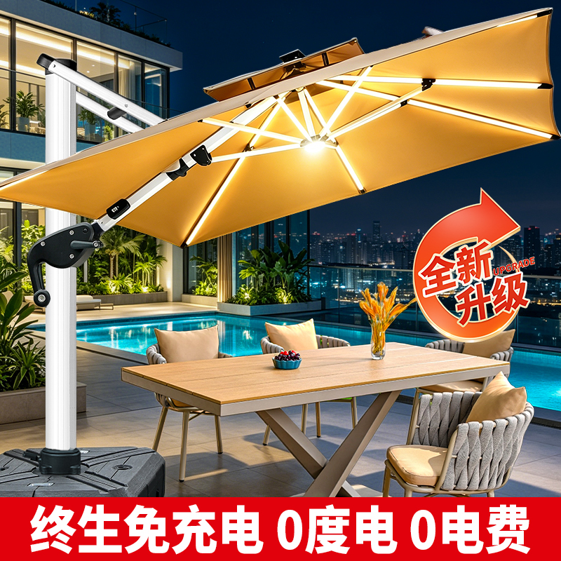 Outdoor Parasol, Courtyard Umbrella, Large Sun Umbrella for Stalls, Garden Umbrella, Villa Terrace Large Square Outdoor Roman Umbrella Outdoor Parasol, Courtyard Umbrella, Large Sun Umbrella for Stalls, Garden Umbrella, Villa Terrace Large Square Outdoor Roman Umbrella