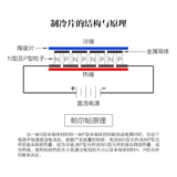 TEC1-07102 Полупроводниковое охлаждение таблетки USB Радиатор мобильного телефона поддерживает низкую мощность 23*23*4,0 мм