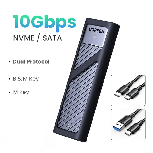 Корпус для SSD M.2 NVMe/SATA, адаптер, 10GBP