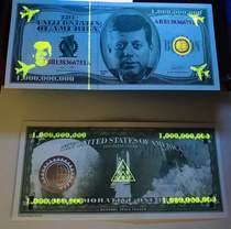 Americas New UNC US Dollar Kennedy 1 Billion Aviation Bond Commemorative Banknotes Fun Coins Commercial Banknotes Ornamental Coins