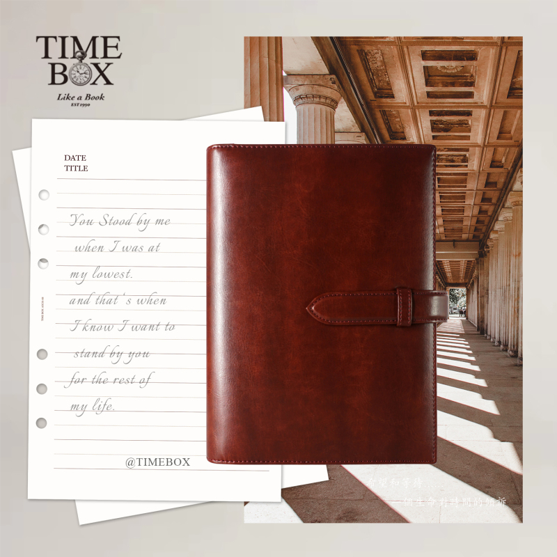 Timebox Faux Leather Pu Loose-Leaf Handbook Business Office Gift Universal Notebook A5 6-Hole Meeting Record Handbook B5 9-Hole Leather Cover Buckle Storage Notebook Exquisite Simple Work Planner Timebox Faux Leather Pu Loose-Leaf Handbook Business Office Gift Universal Notebook A5 6-Hole Meeting Record Handbook B5 9-Hole Leather Cover Buckle Storage Notebook Exquisite Simple Work Planner