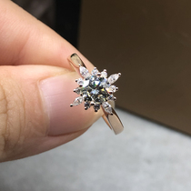 mo sang shi ring 18k gold rose gold diamond ring women sunflower nv jie customizable 50 1 karat ring