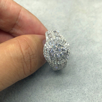18k gold can be customized D color mo sang shi ring luxury loose diamonds pin xiang nv jie total drill 1 karat