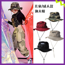 Dance Hall new childrens street dance ribbon fishermans hat original hip-hop fashion trend hip hop hat sun hat tide tide