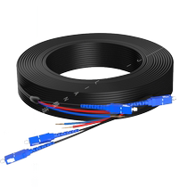 精连 2芯SC免熔光电复合缆 室外单模光电复合光缆无氧铜电源线光纤电源综合一体线综合线 独立光纤 轻松穿管
