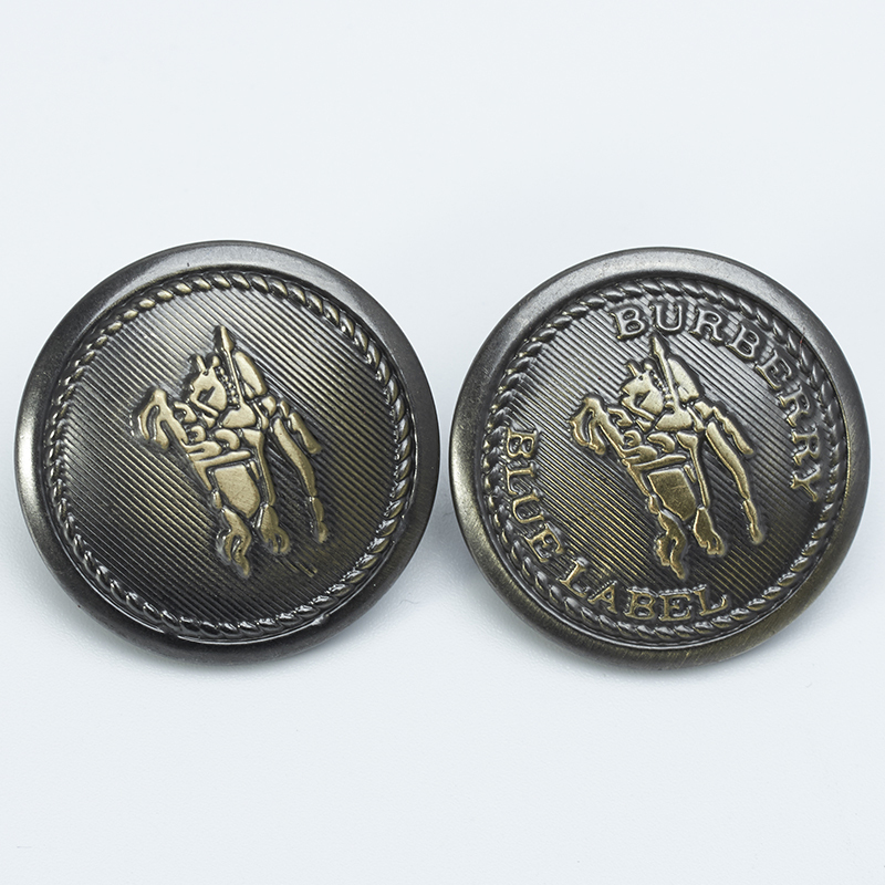 High-End Metal Copper Brazilian Clothing Buttons for Coats and Trench Coats
