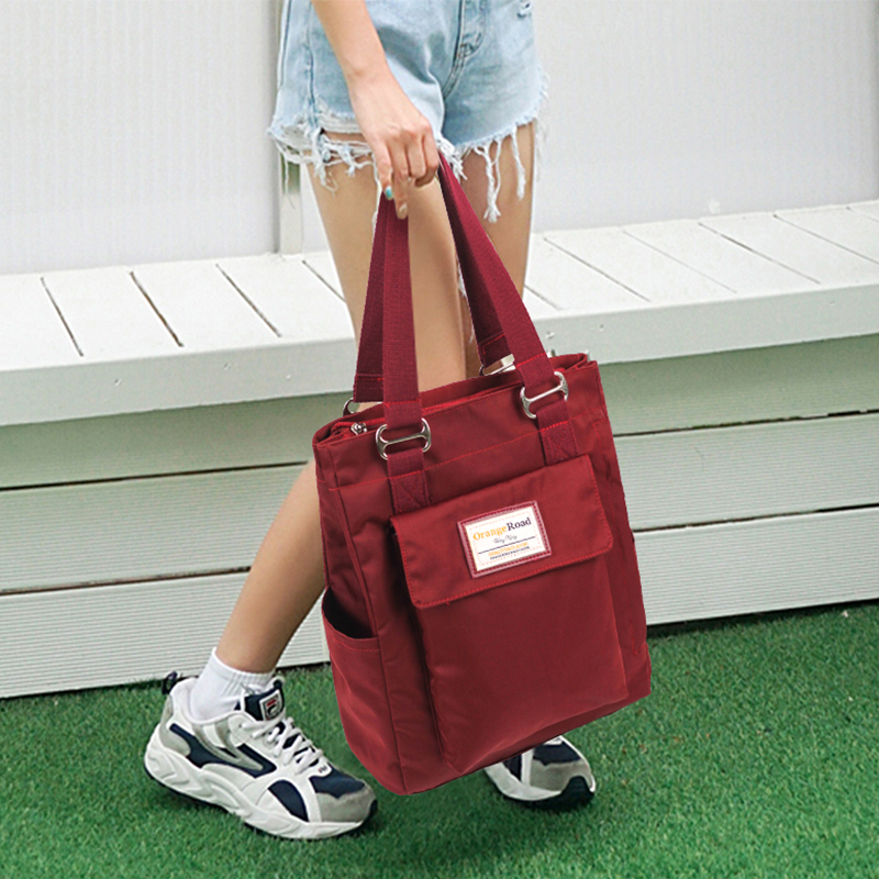 Student Handbag, Tutoring Bag, Handbag, Girls' Tutoring Bag, Oxford Cloth Commuter Canvas Tote Bag, School Bag for Women