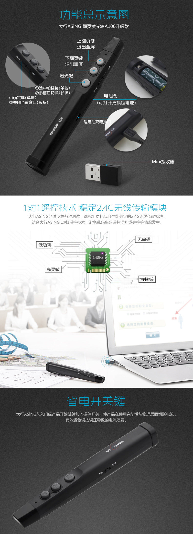 Telecommande - pointeur laser - Ref 383983 Image 7