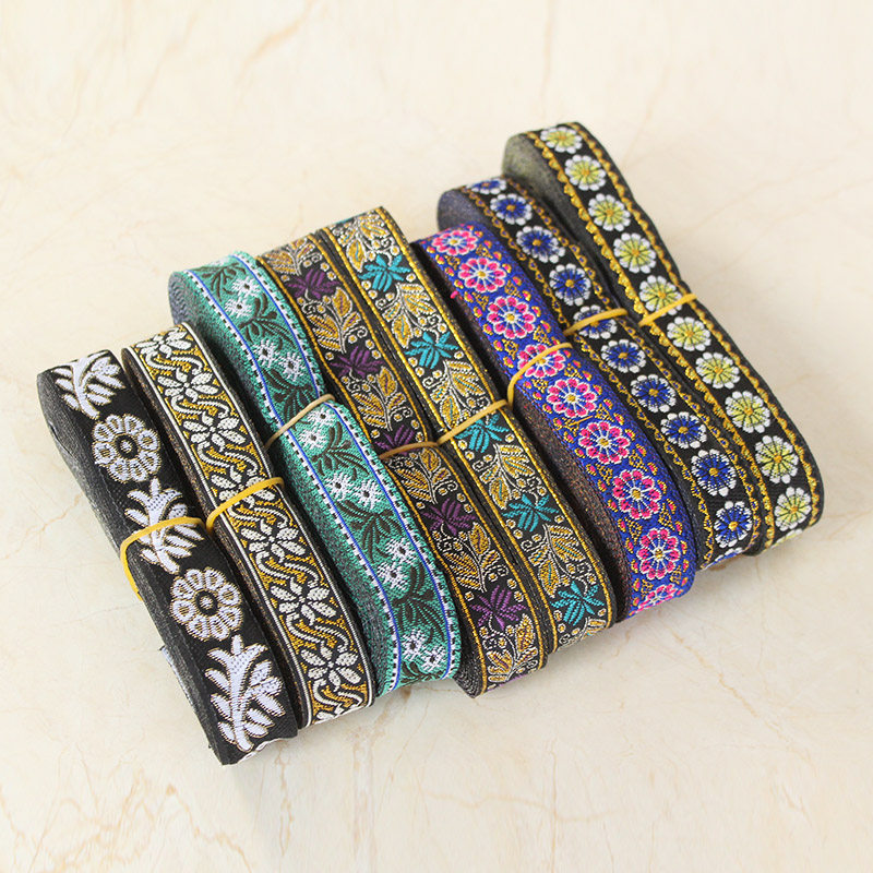 Lace fabric minority clothing accessories 2 cm decorative weaving belt national fabric artisanal DIY Guizhou