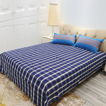 Guizhou Buyi bed sheets ethnic wind cotton fabric earthen cloth single piece pattern double plaid blue comfortable skin-friendly